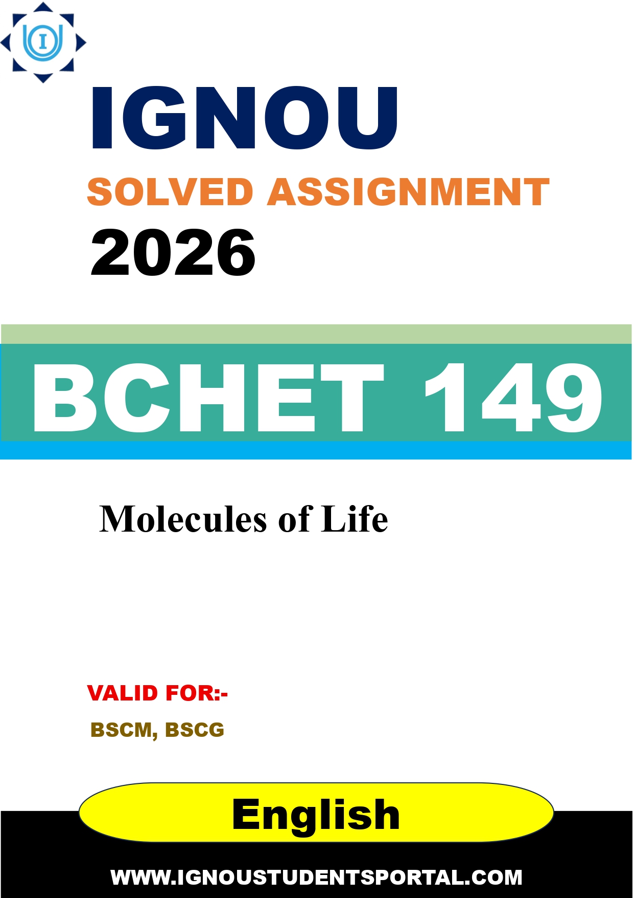 IGNOU BCHET 149 Solved Assignment 2026-26 (English Medium) – Download PDF
