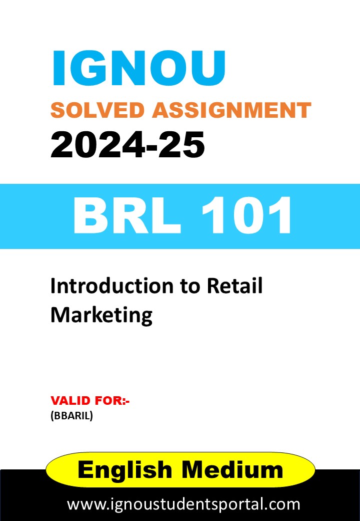 IGNOU BRL 101 Solved Assignment 2024-25 (English Medium) – Download PDF