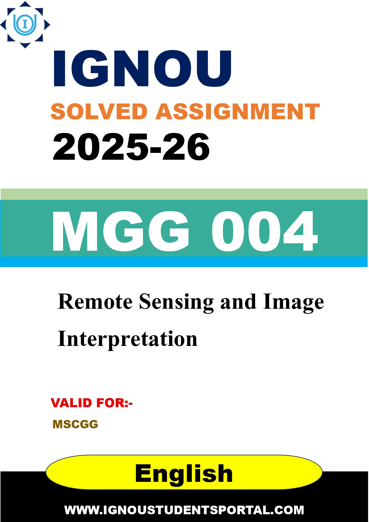 IGNOU MGG 004 Solved Assignment 2025-2026 (English Medium) – Download PDF