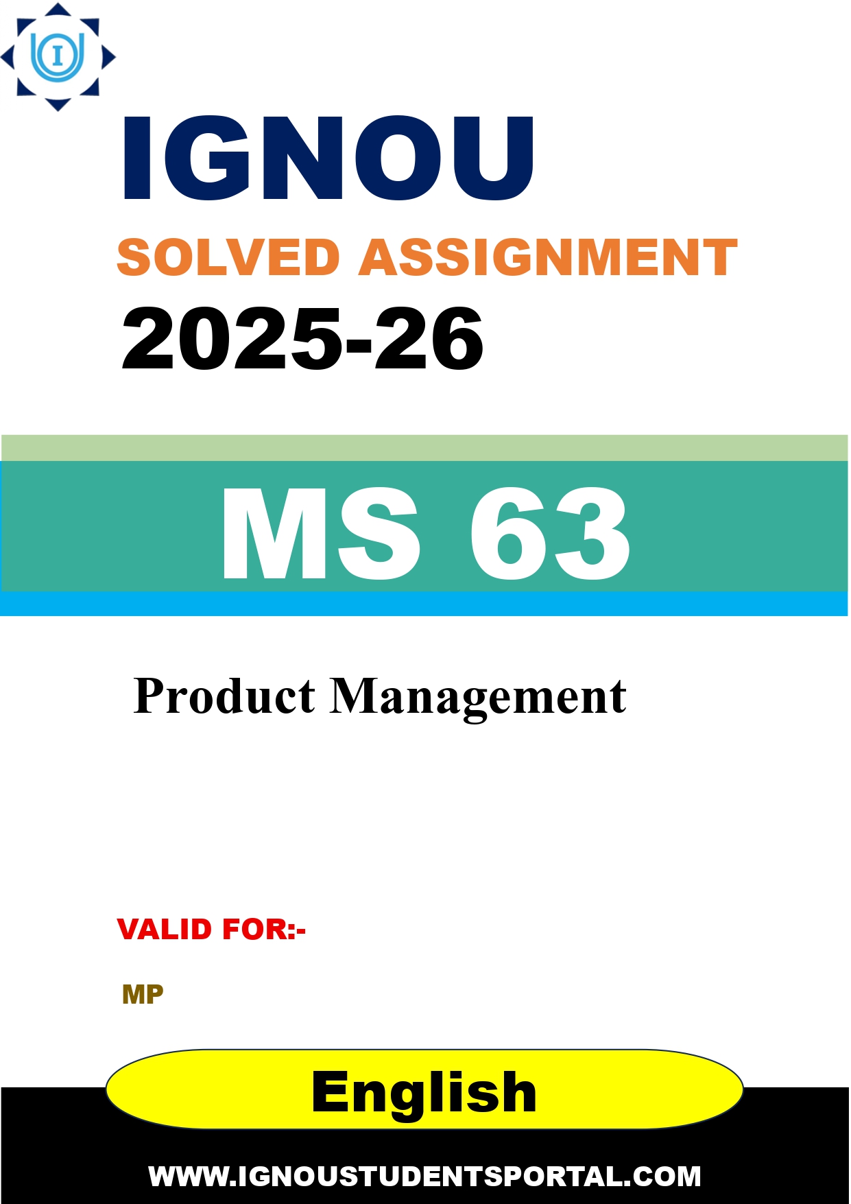 IGNOU MS 63 Solved Assignment 2025-2026 (English Medium) – Download PDF