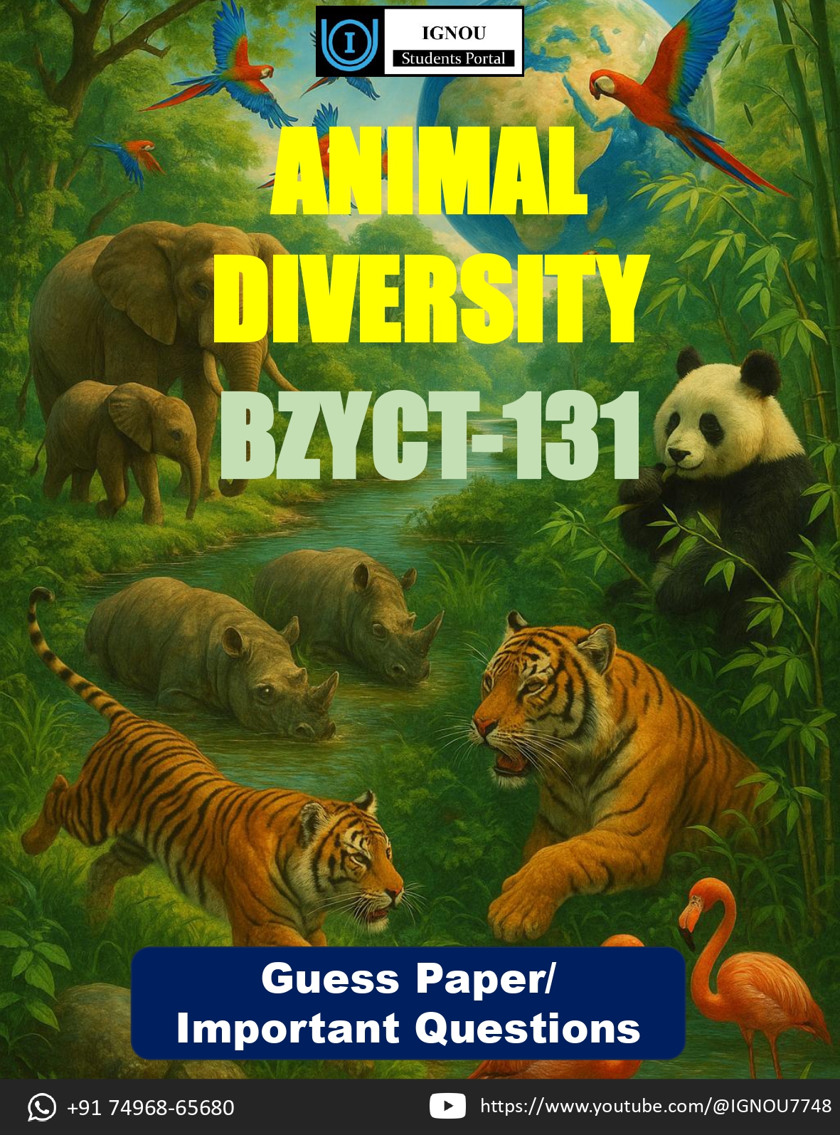 IGNOU BZYCT 131 Guess Paper (English Medium) – Important Questions with Complete Answers | Download PDF