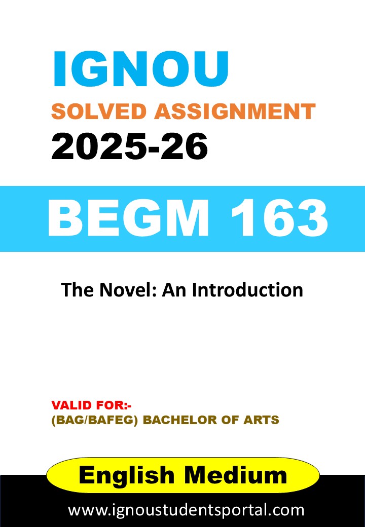 IGNOU BEGM 163 Solved Assignment 2025 (English Medium) – Download PDF