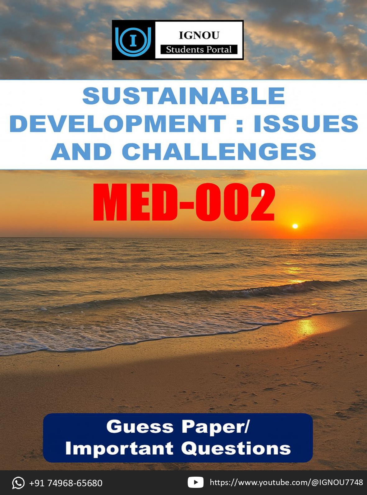IGNOU MED 002 Guess Paper (English Medium) – Important Questions with Complete Answers | Download PDF
