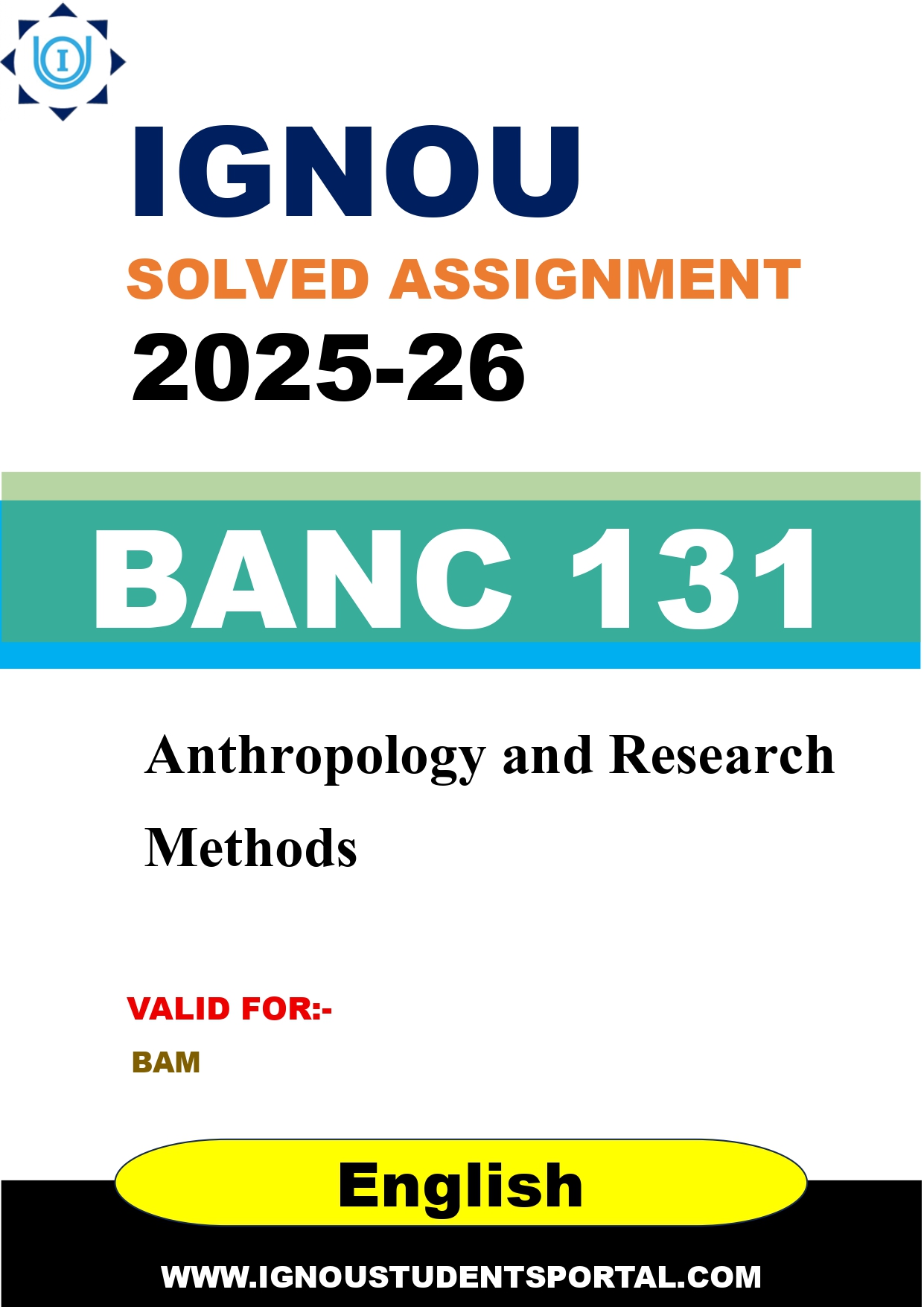 IGNOU BANC 131 Solved Assignment 2025-2026 (English Medium) – Download PDF