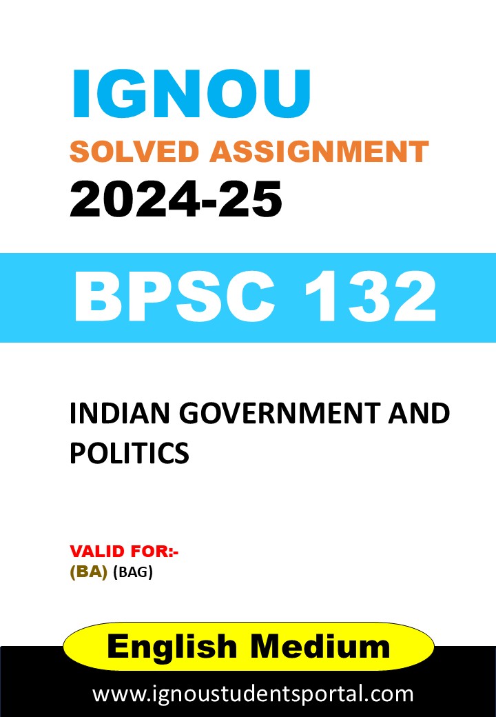 IGNOU BPSC 132 Solved Assignment 2024-25 (English Medium) – Download PDF