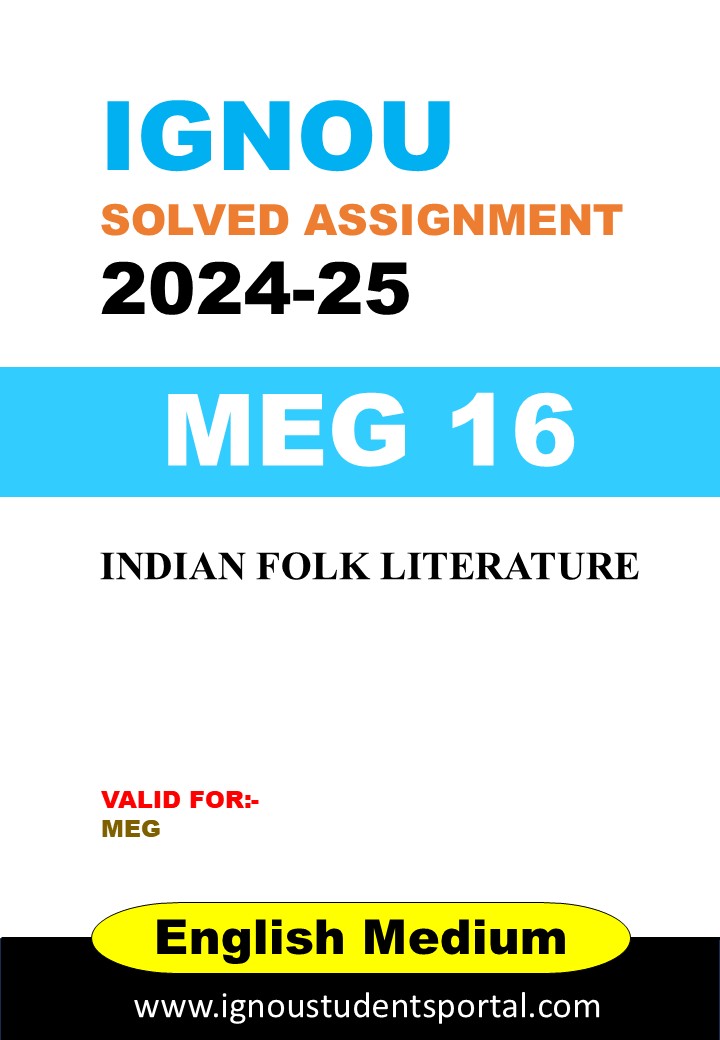 IGNOU MEG 16 Solved Assignment 2024-25 (ENGLISH Medium) – Download PDF