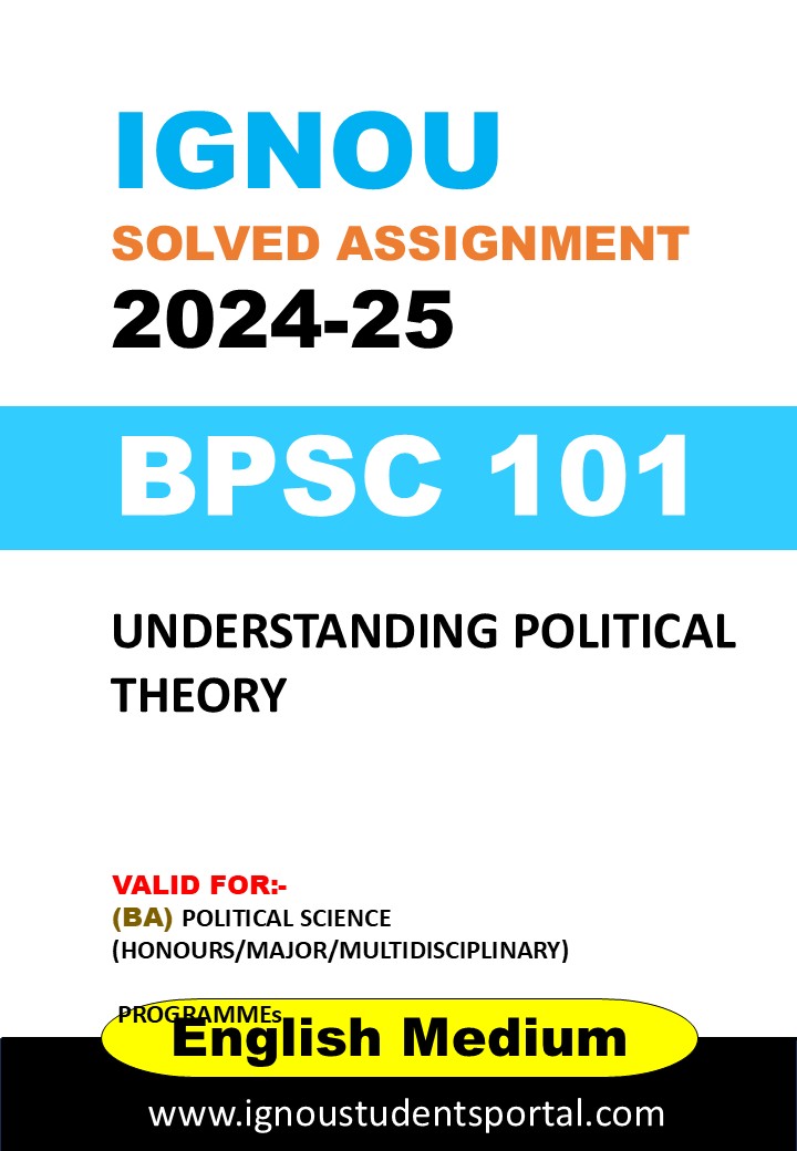 IGNOU BPSC 101 Solved Assignment 2024-25 (English Medium) – Download PDF