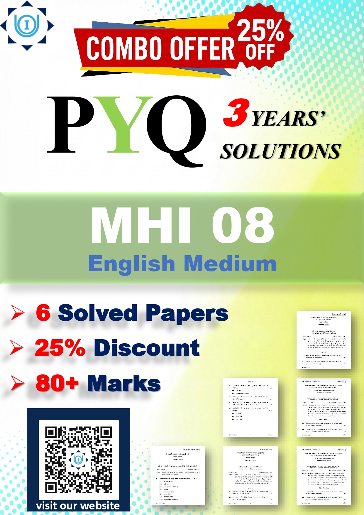 IGNOU MHI 08 Solved Previous Year Question Papers – 3 Years Combo (ENGLISH Medium) – Download PDF | IGNOU Students Portal