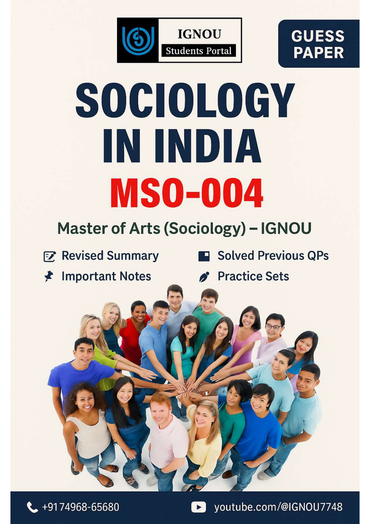 IGNOU MSO 004 Guess Paper (English Medium) – Important Questions with Complete Answers | Download PDF