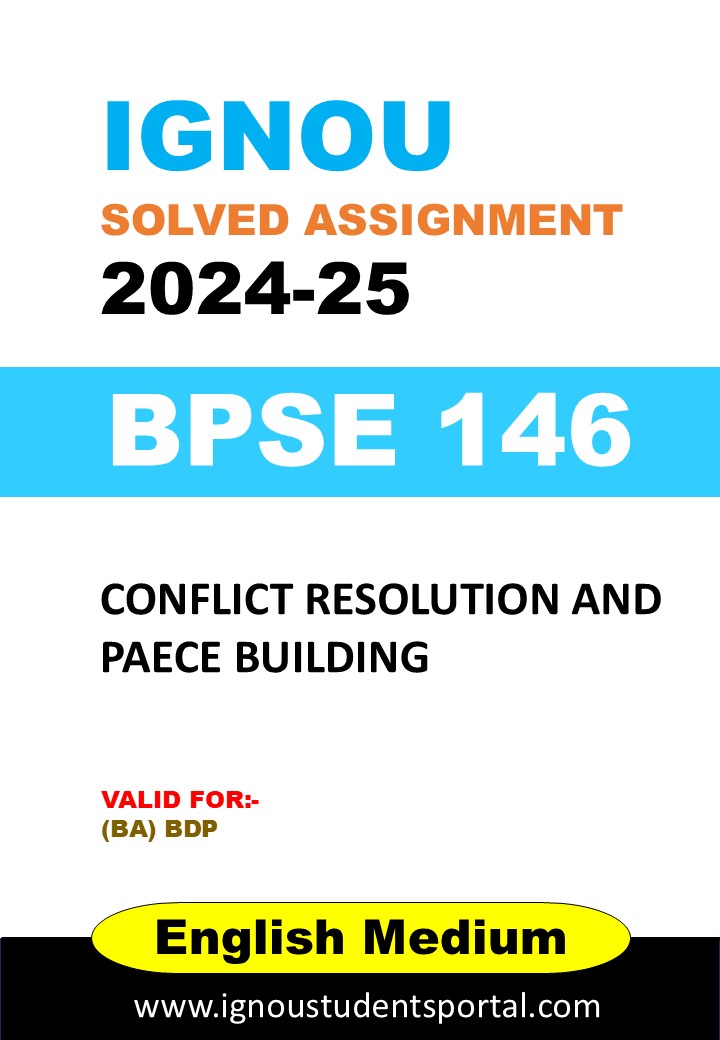 IGNOU BPSE 146 Solved Assignment 2024-25 (English Medium) – Download PDF