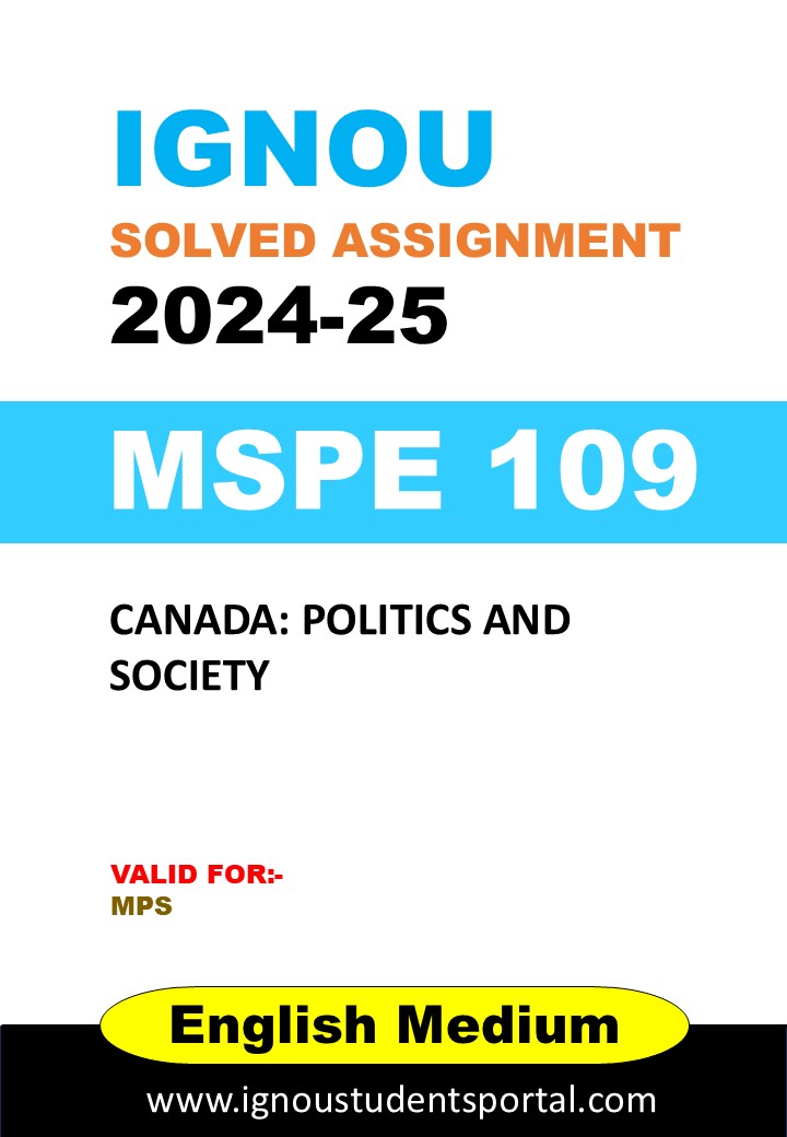 IGNOU MPSE 009 Solved Assignment 2024-25 (ENGLISH Medium) – Download PDF