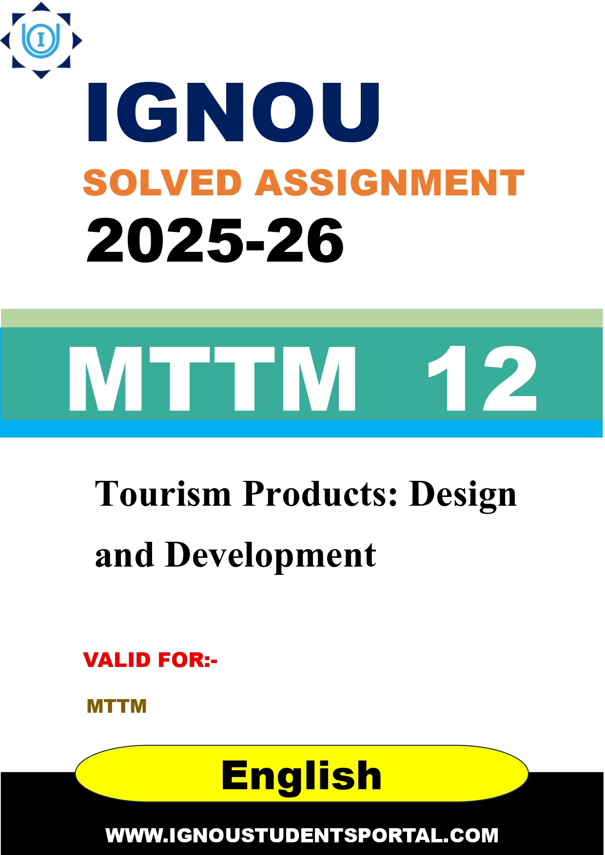 IGNOU MTTM 12 Solved Assignment 2025-2026 (English Medium) – Download PDF