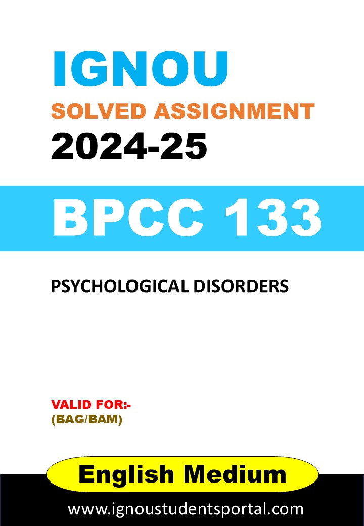 IGNOU BPCC 133 Solved Assignment 2024-25 (English Medium) – Download PDF