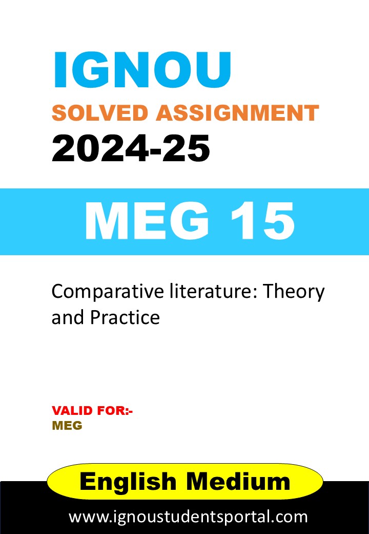 IGNOU MEG 15 Solved Assignment 2024-25 (ENGLISH Medium) – Download PDF