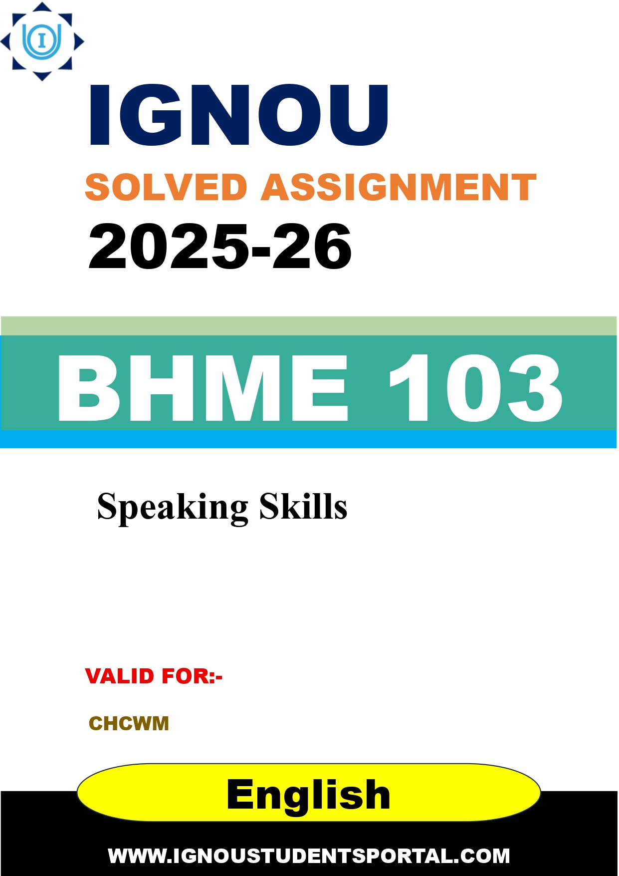 IGNOU BHME 103 Solved Assignment 2025-2026 (English Medium) – Download PDF