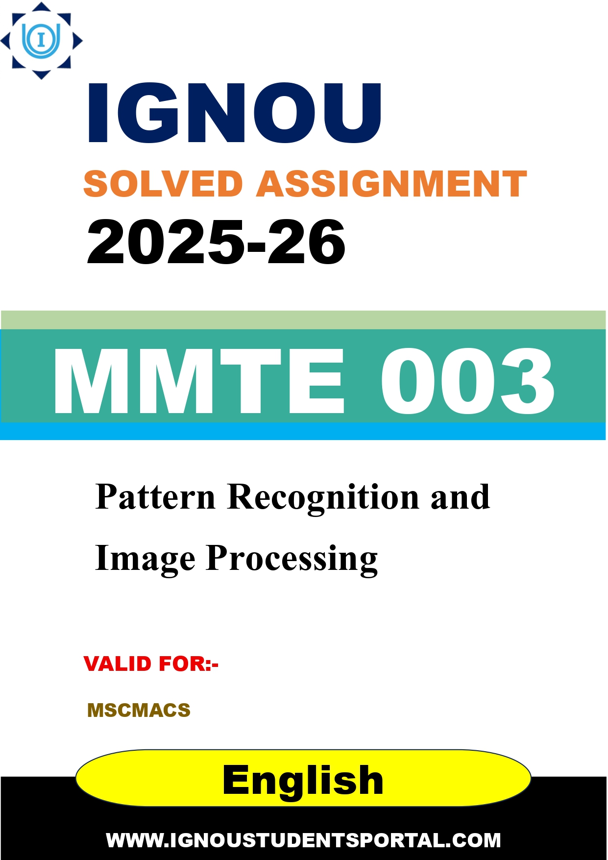 IGNOU MMTE 003 Solved Assignment 2025-2026 (English Medium) – Download PDF