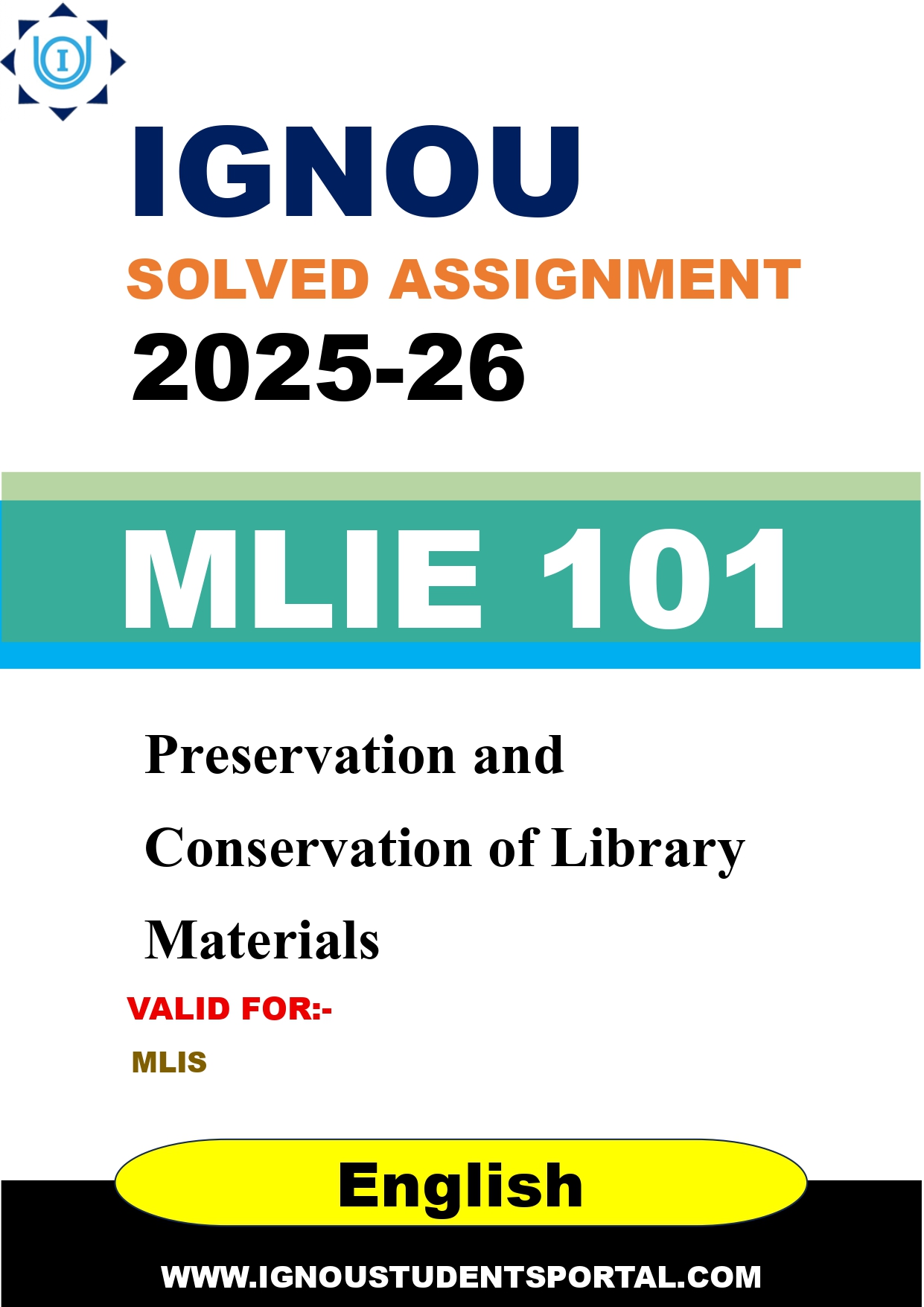 IGNOU MLIE 101 Solved Assignment 2025-2026 (English Medium) – Download PDF