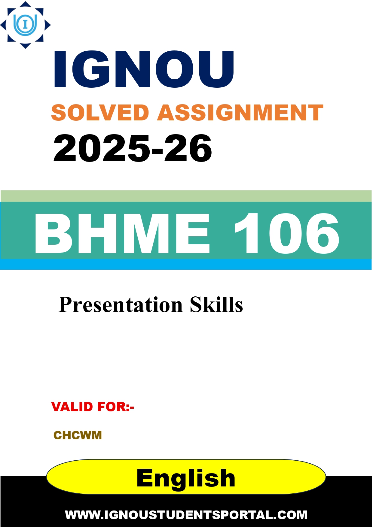 IGNOU BHME 106 Solved Assignment 2025-2026 (English Medium) – Download PDF
