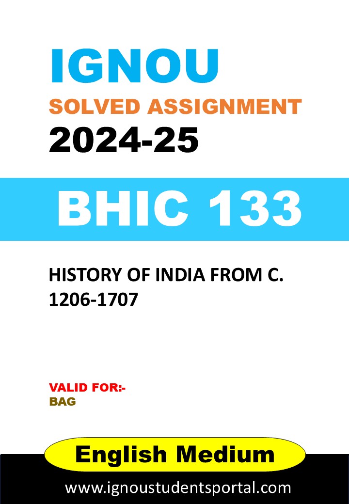IGNOU BHIC 133 Solved Assignment 2024-25 (English Medium) – Download PDF