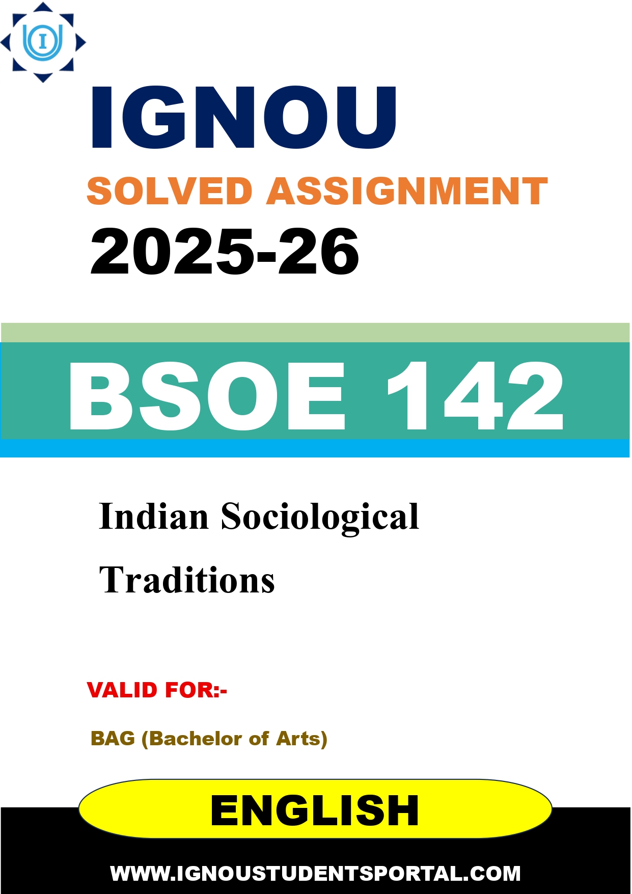 IGNOU BSOE 142 Solved Assignment 2025-2026 (ENGLISH Medium) – Download PDF
