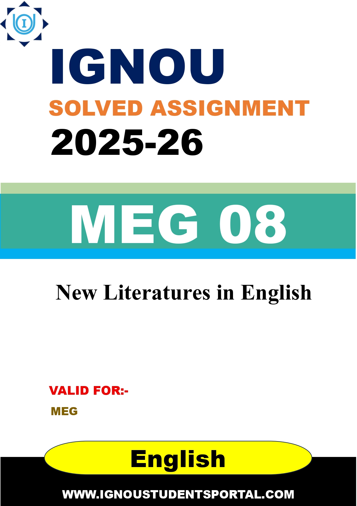 IGNOU MEG 08 Solved Assignment 2025-2026 (English Medium) – Download PDF
