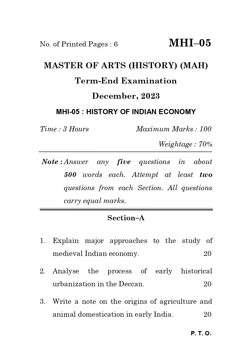 IGNOU MHI 05 Solved Previous Year Question Paper – December 2023 (English Medium) – Download PDF