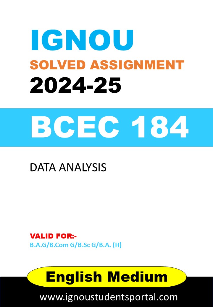IGNOU BECE 184 Solved Assignment 2024-25 (ENGLISH Medium) – Download PDF (Copy)