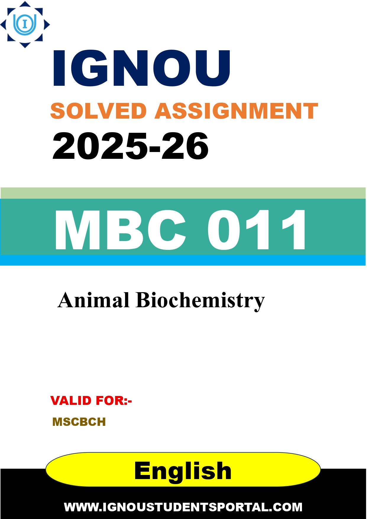 IGNOU MBC 011 Solved Assignment 2025-2026 (English Medium) – Download PDF