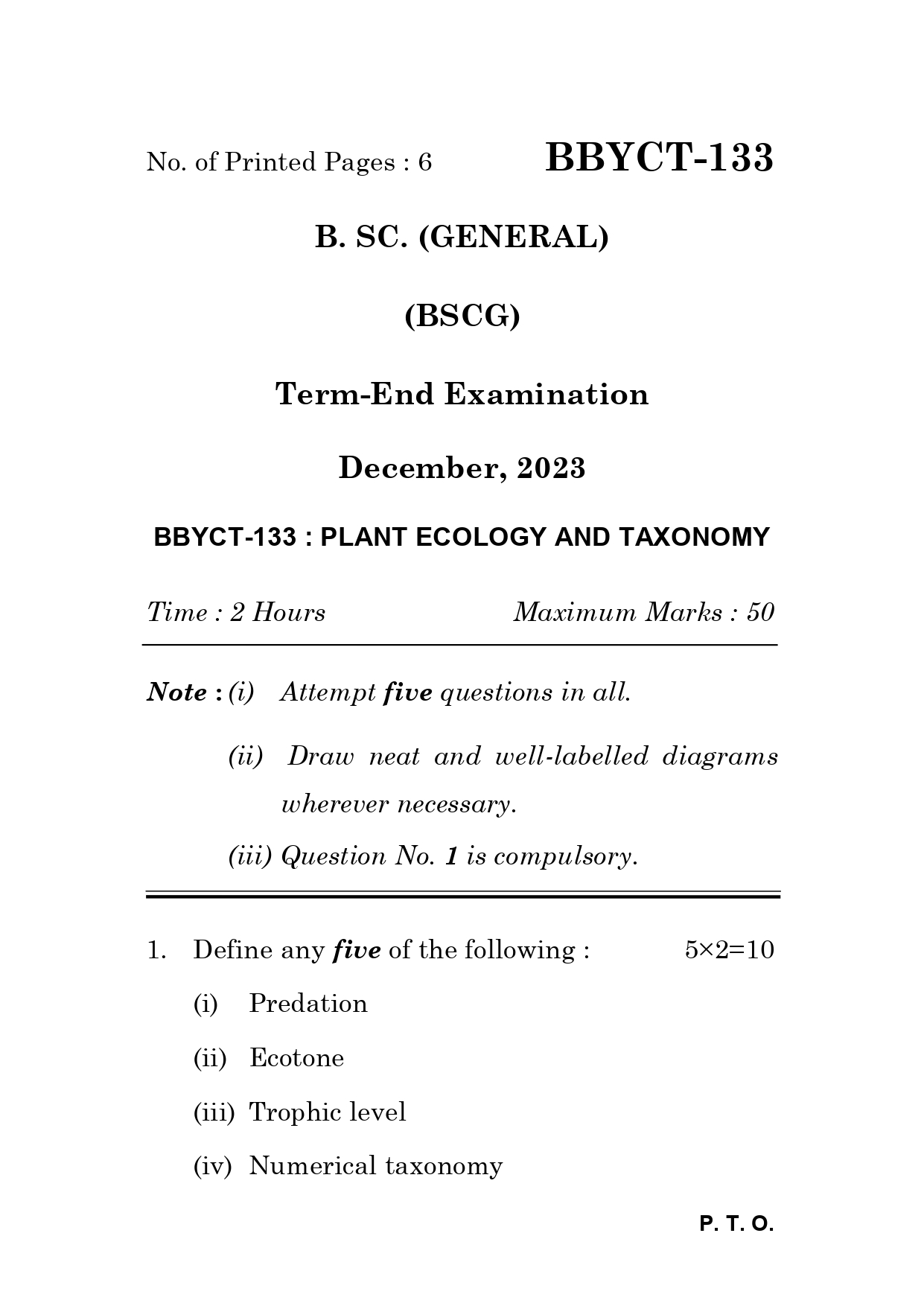 IGNOU BBYCT 133 Solved Previous Year Question Paper – December 2023 (English Medium) – Download PDF