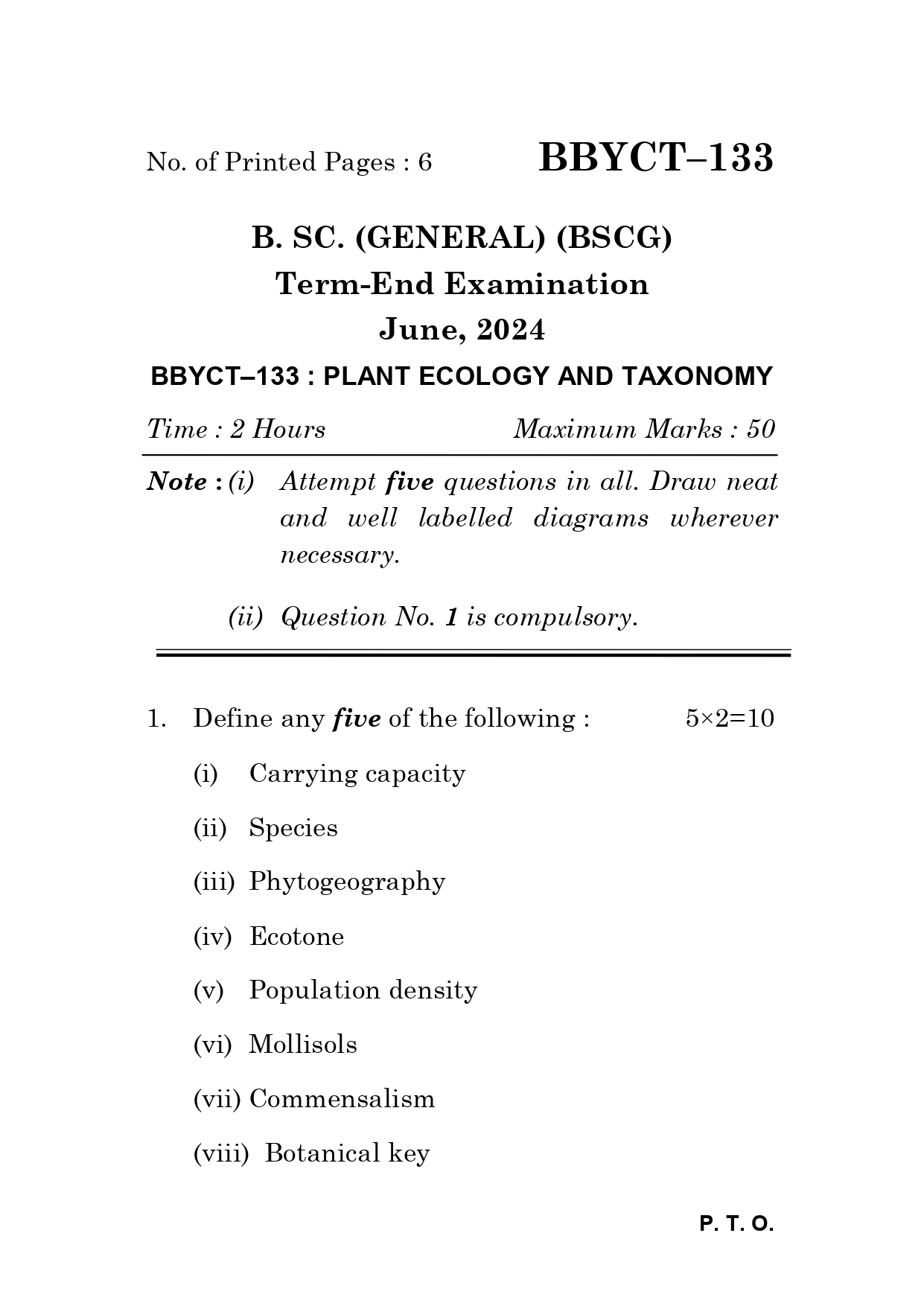 IGNOU BBYCT 133 Solved Previous Year Question Paper – June 2024 (English Medium) – Download PDF