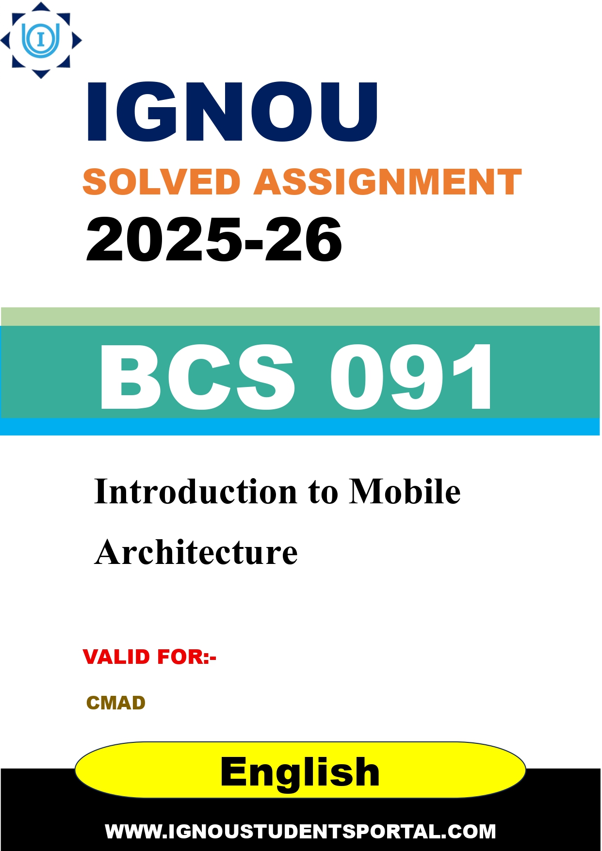 IGNOU BCS 091 Solved Assignment 2025-2026 (English Medium) – Download PDF