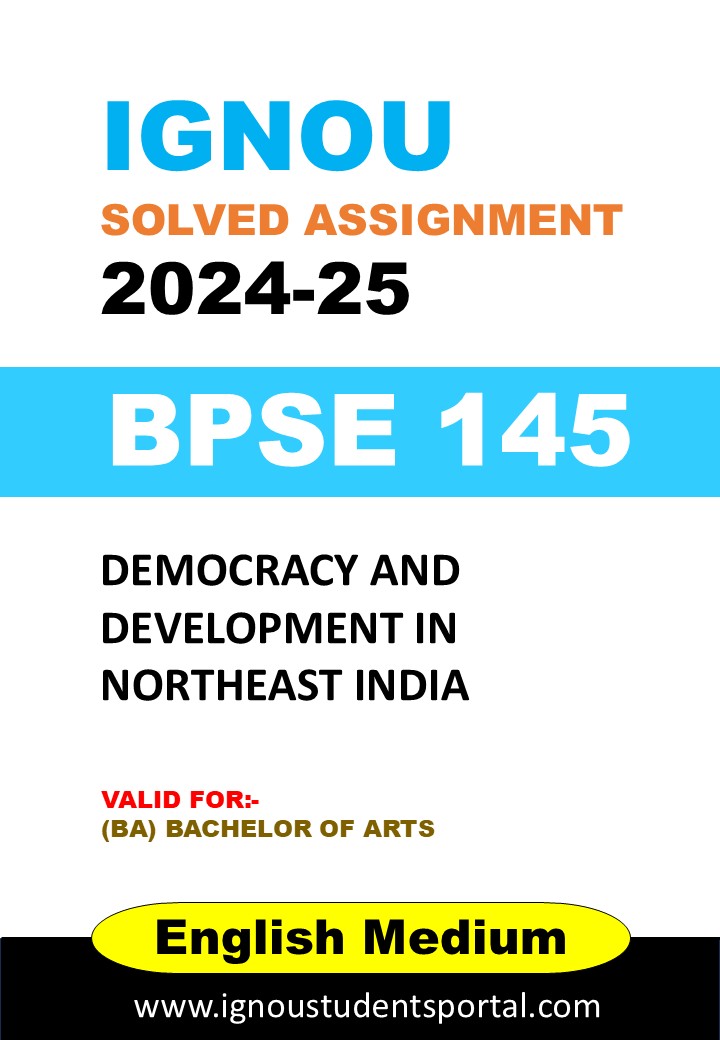 IGNOU BPSE 145 Solved Assignment 2024-25 (English Medium) – Download PDF