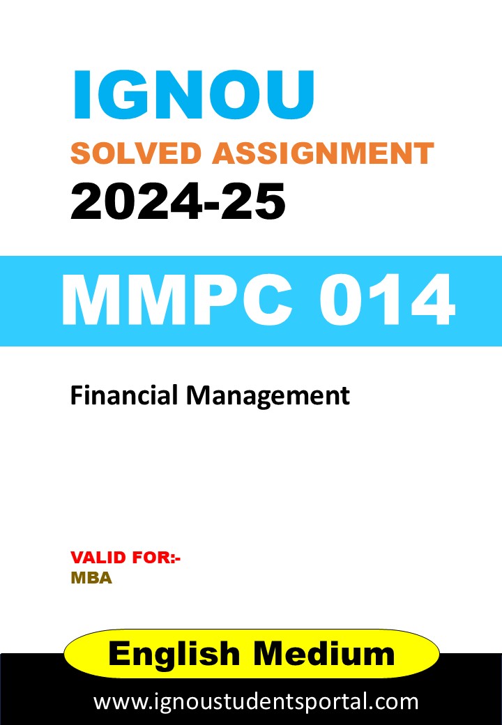 IGNOU MMPC 014 Solved Assignment 2024-25 (ENGLISH Medium) – Download PDF