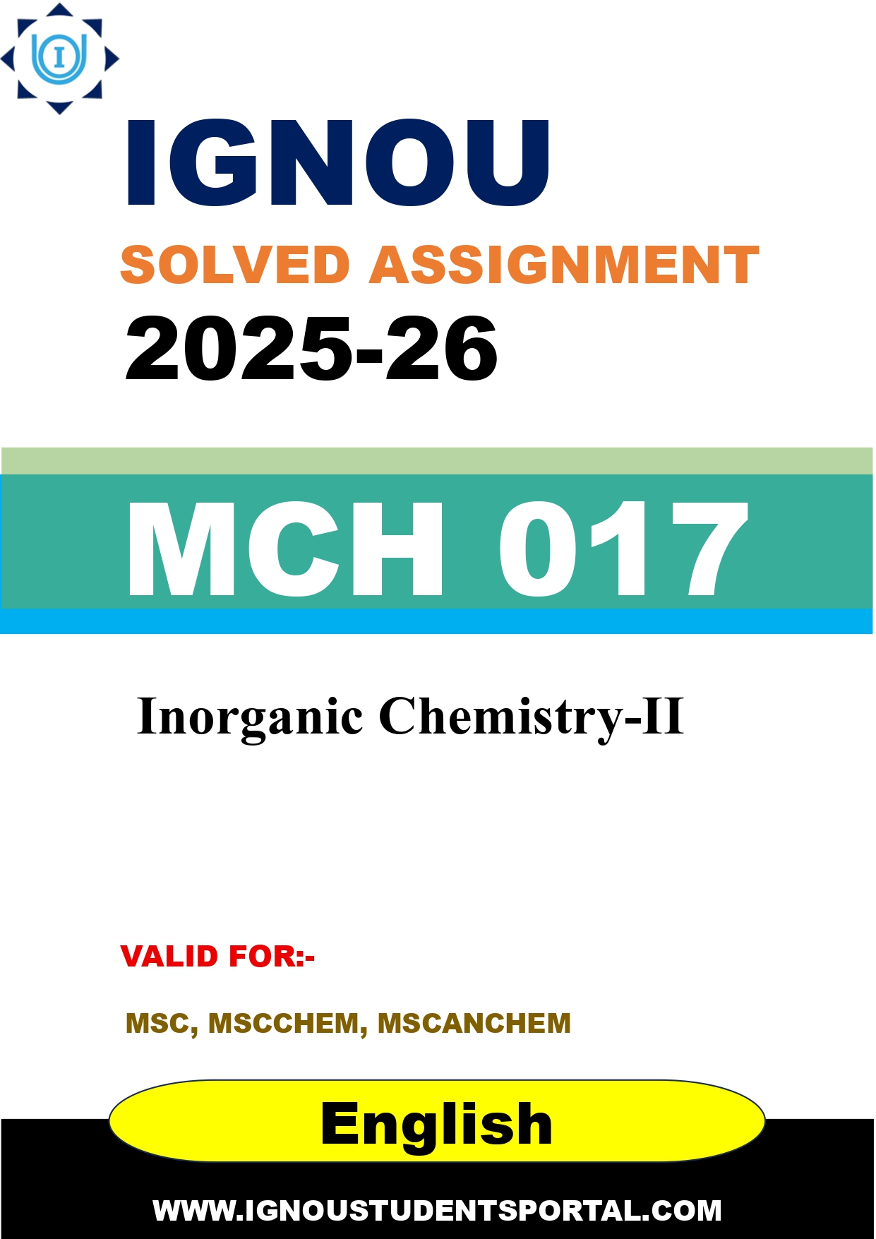 IGNOU MCH 017 Solved Assignment 2025-2026 (English Medium) – Download PDF