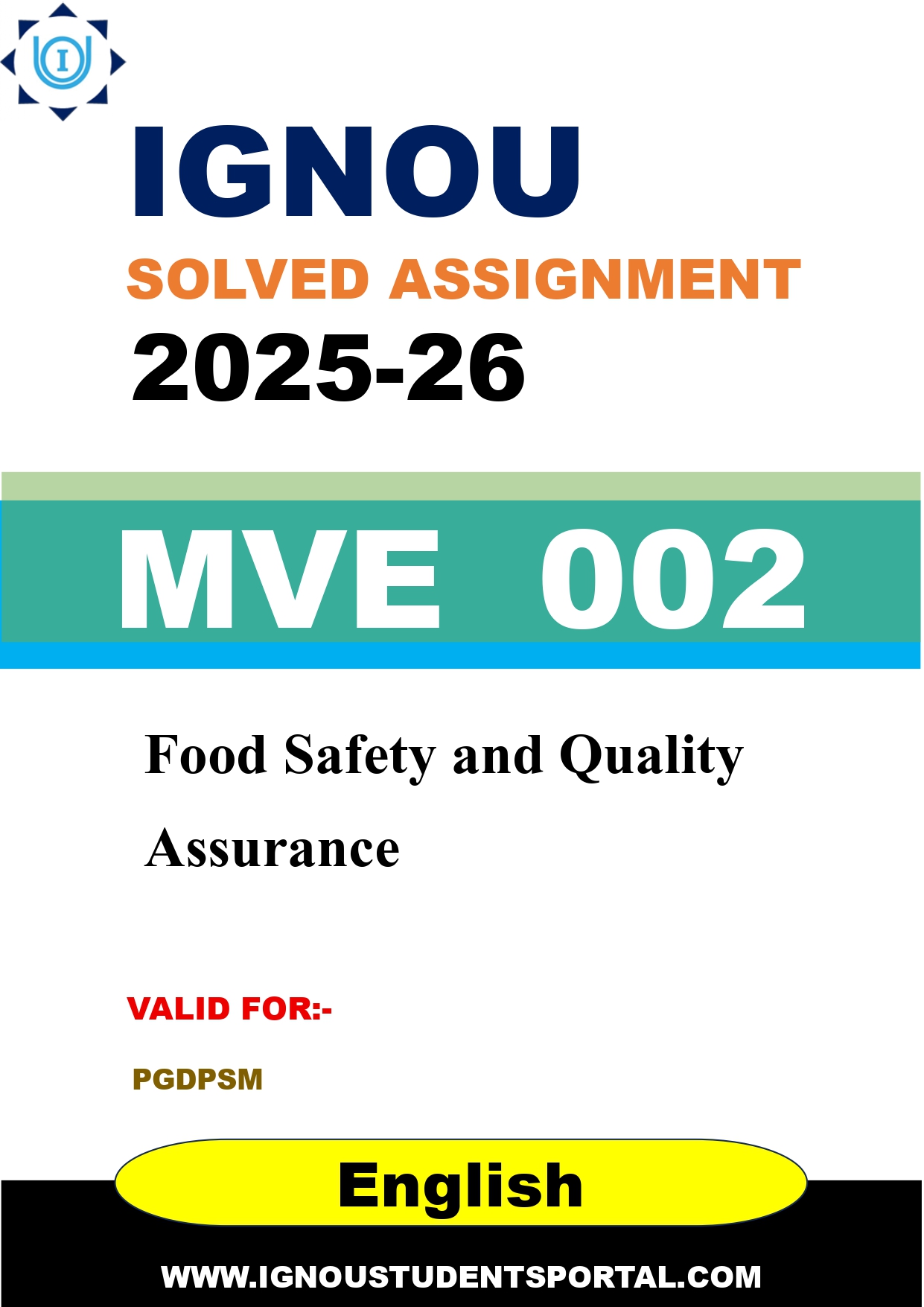 IGNOU MVE 002 Solved Assignment 2025-2026 (English Medium) – Download PDF