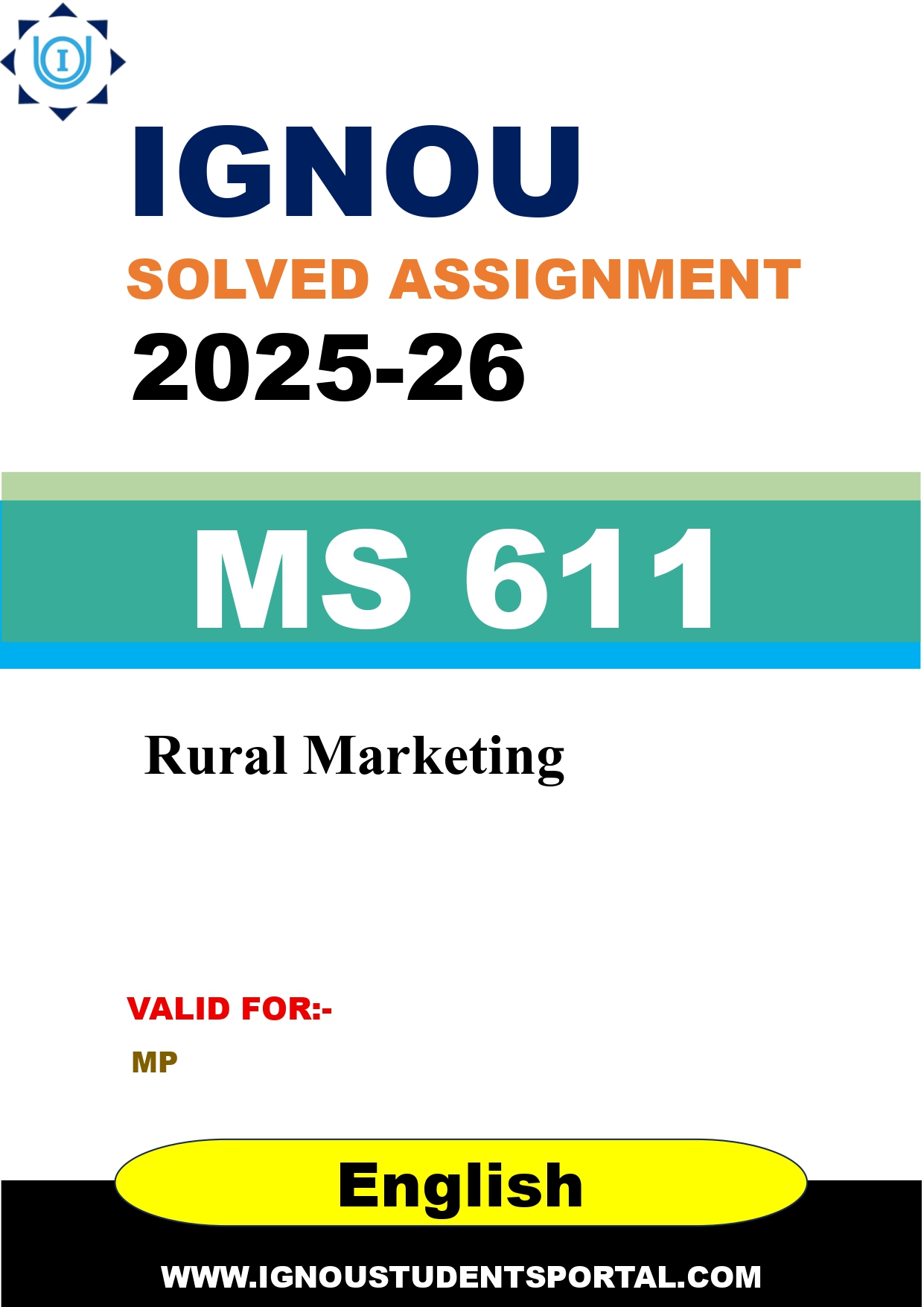 IGNOU MS 611 Solved Assignment 2025-2026 (English Medium) – Download PDF