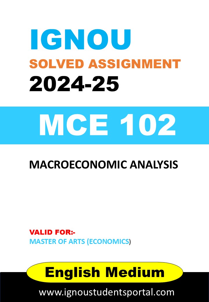 IGNOU MEC 102 Solved Assignment 2024-25 (ENGLISH Medium) – Download PDF