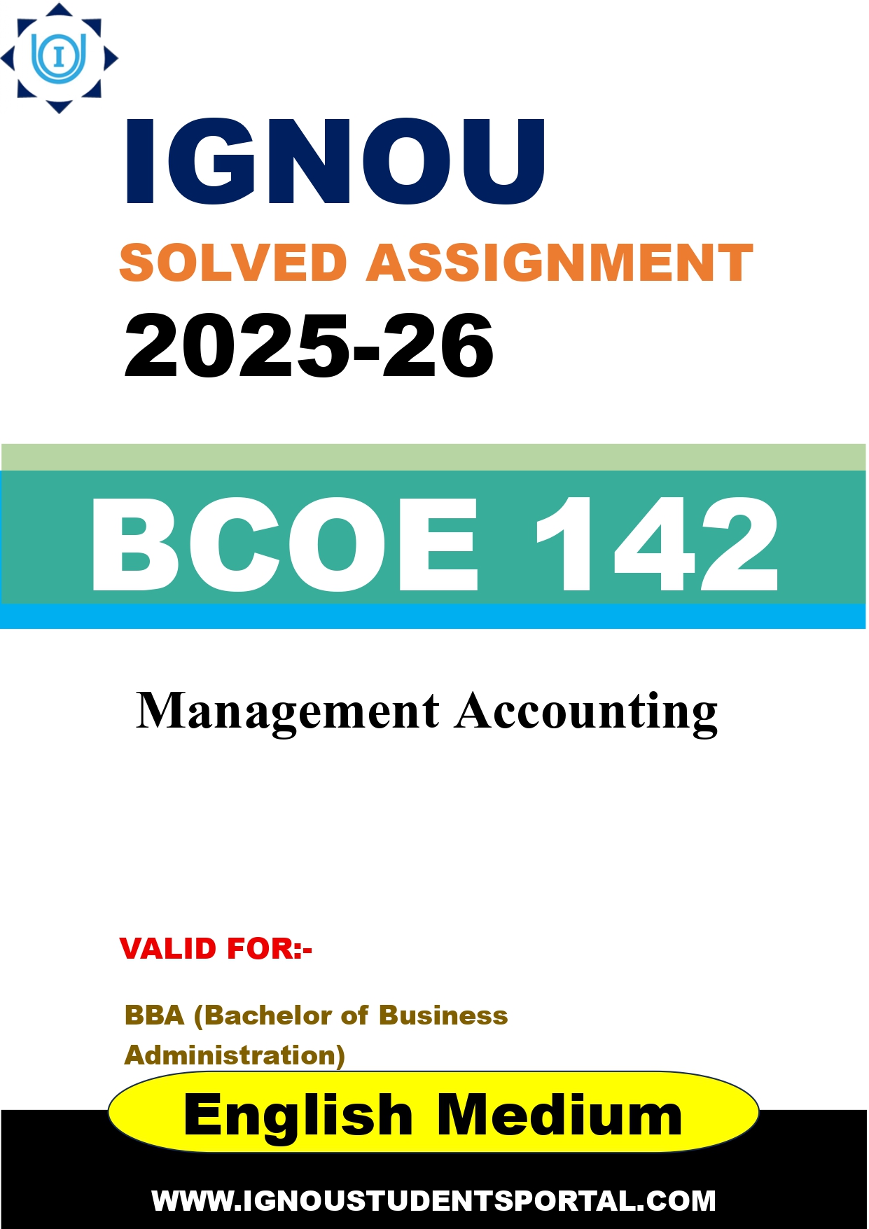 IGNOU BCOE 142 Solved Assignment 2025-2026 (ENGLISH Medium) – Download PDF
