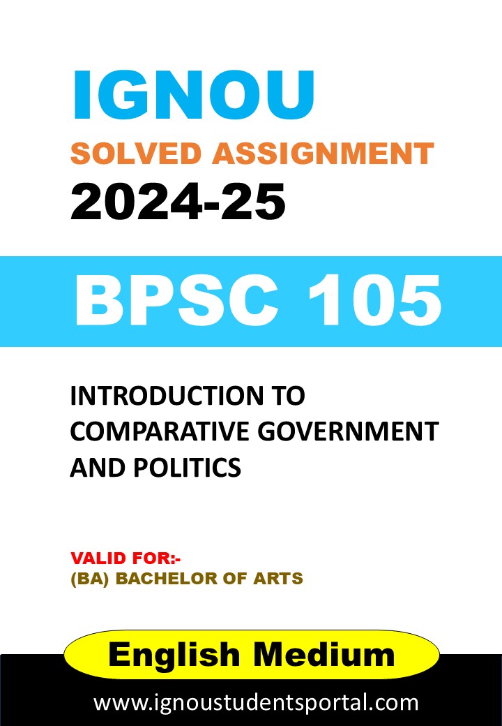 IGNOU BPSC 105 Solved Assignment 2024-25 (English Medium) – Download PDF