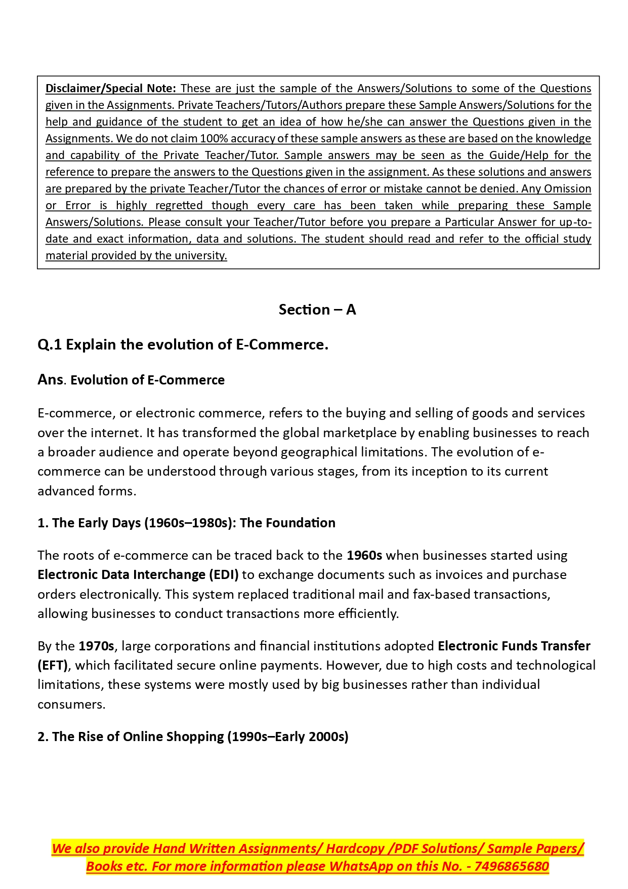IGNOU BCOS 184 Solved Assignment 2024-2025 (English Medium) – Download PDF