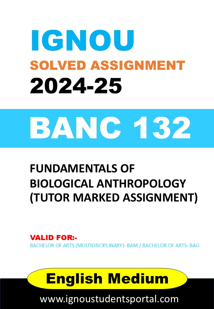 📘 BANC 132 Solved Assignment 2024-25 (English Medium) – Download PDF