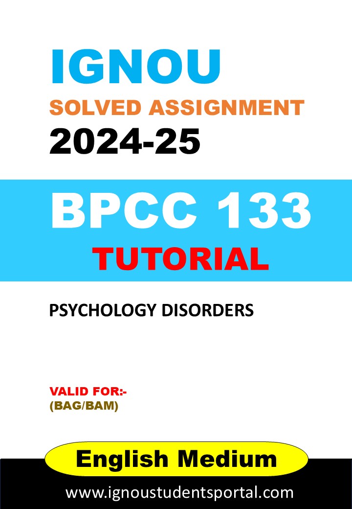 IGNOU BPCC 133 Tutorial Solved Assignment 2024-25 (English Medium) – Download PDF
