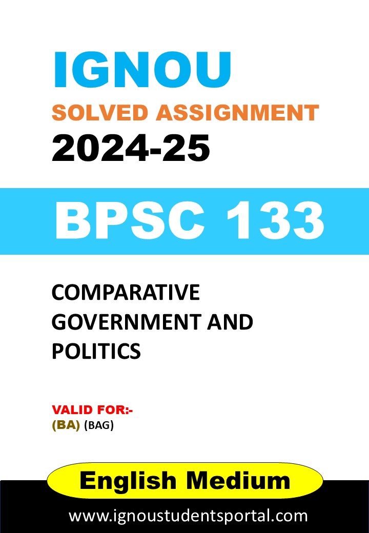 IGNOU BPSC 133 Solved Assignment 2024-25 (English Medium) – Download PDF