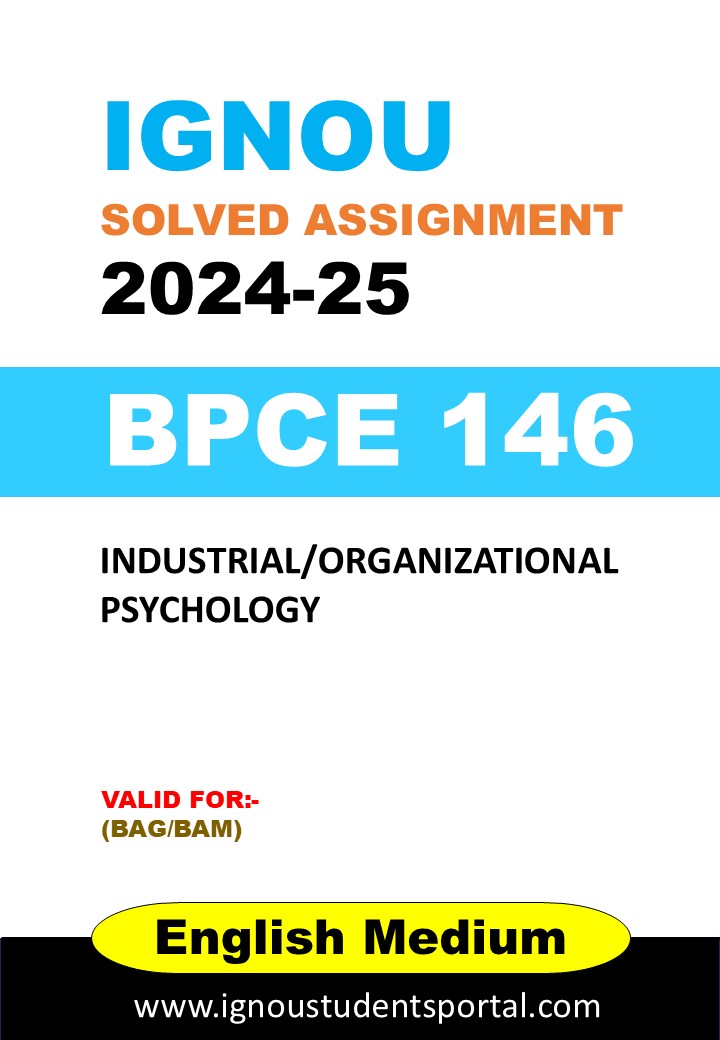 IGNOU BPCE 146 Solved Assignment 2024-25 (English Medium) – Download PDF