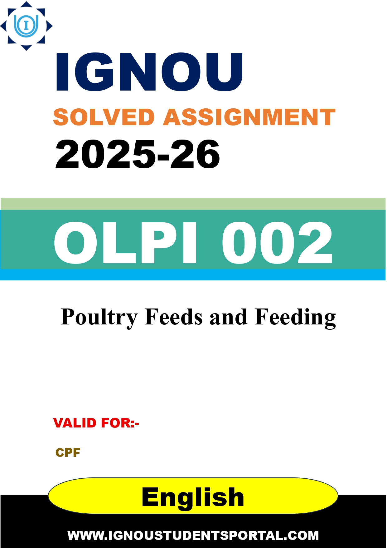 IGNOU OLPI 002 Solved Assignment 2025-2026 (English Medium) – Download PDF