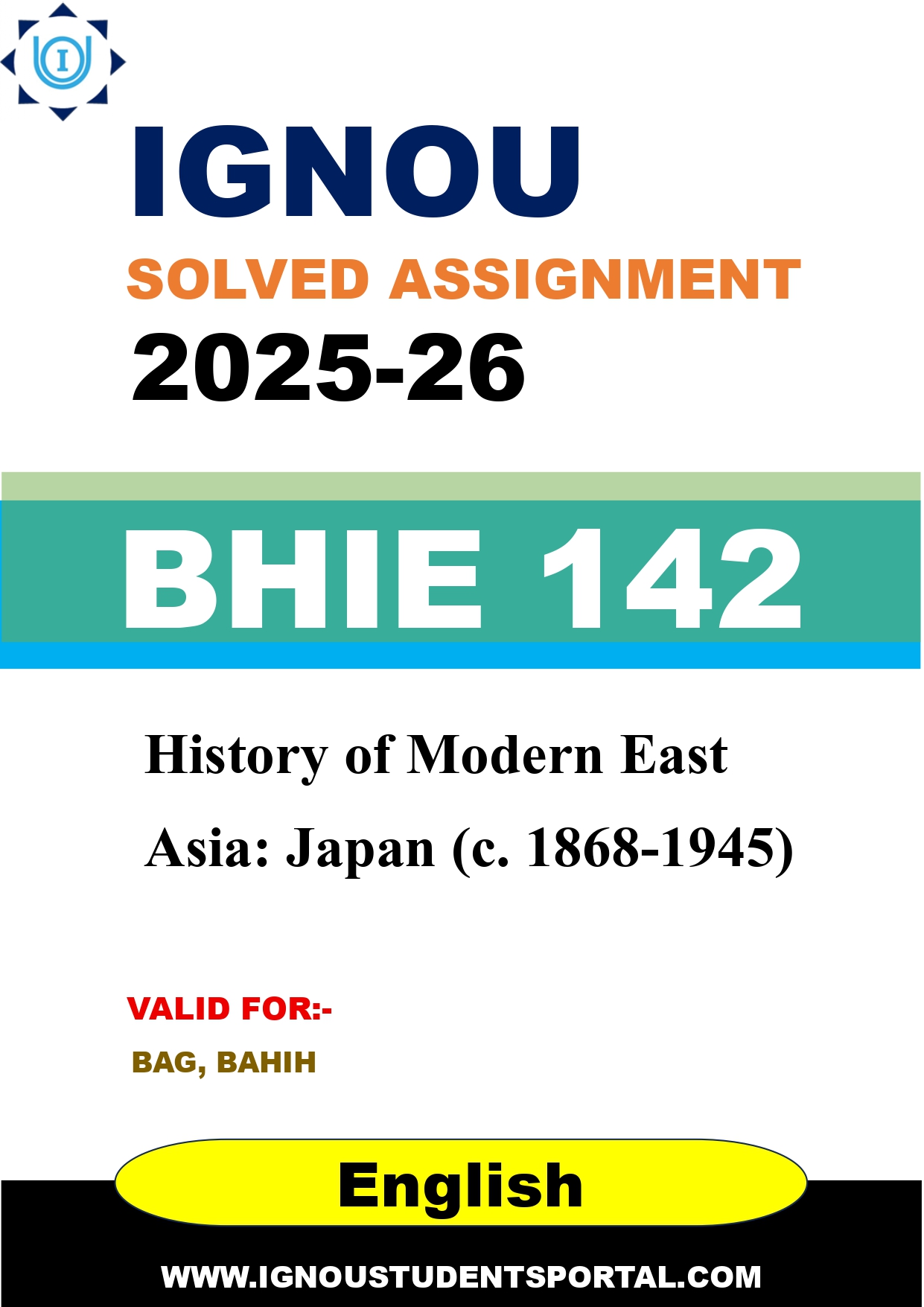 IGNOU BHIE 142 Solved Assignment 2025-2026 (English Medium) – Download PDF