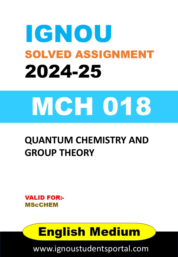 IGNOU MCH 018 Solved Assignment 2024-25 (English Medium) – Download PDF