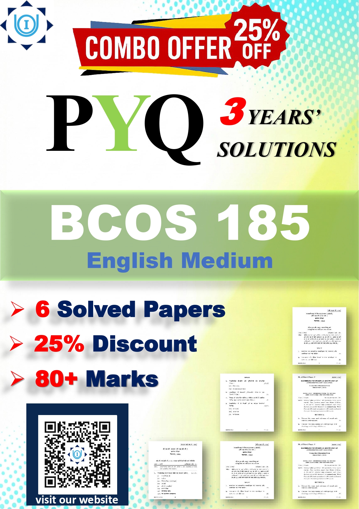 IGNOU BCOS 185 Solved Previous Year Question Papers – 3 Years Combo (English Medium) – Download PDF | IGNOU Students Portal
