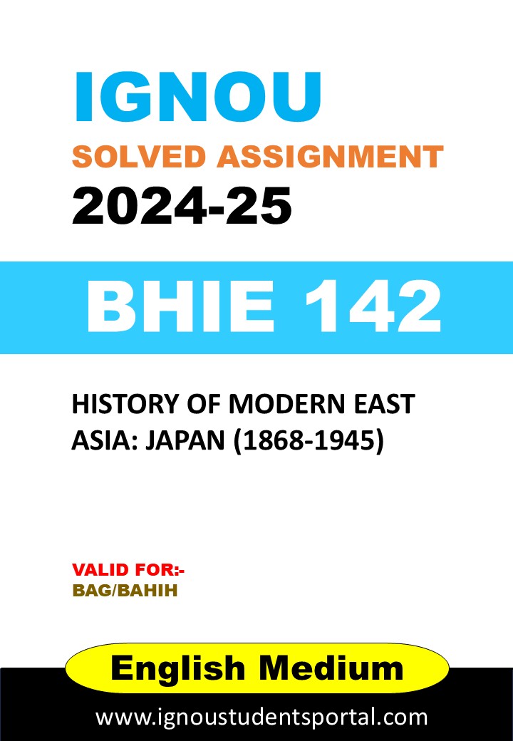 IGNOU BHIE 142 Solved Assignment 2024-25 (English Medium) – Download PDF