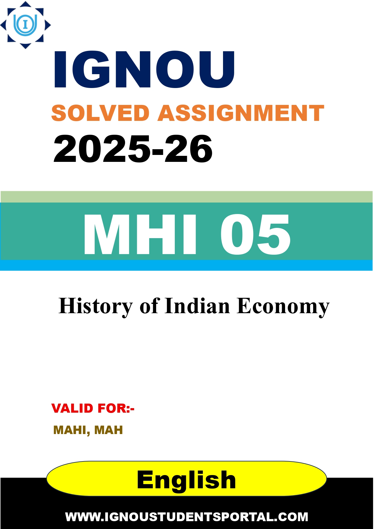 IGNOU MHI 05 Solved Assignment 2025-2026 (English Medium) – Download PDF